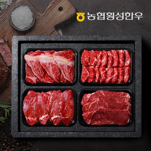 동횡성농협  농협횡성한우 어사품 1등급 구이세트 3호 1.6kg