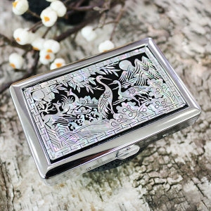 송학 자개 담배케이스 2종 자개장식 외국인선물