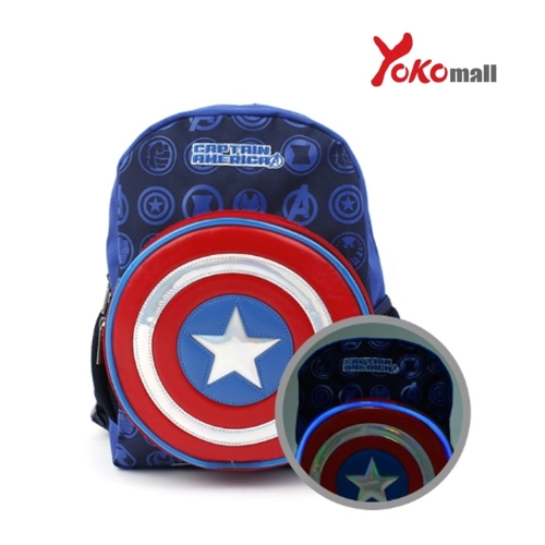 아가아랑 캡틴아메리카 쉴드 LED 백팩