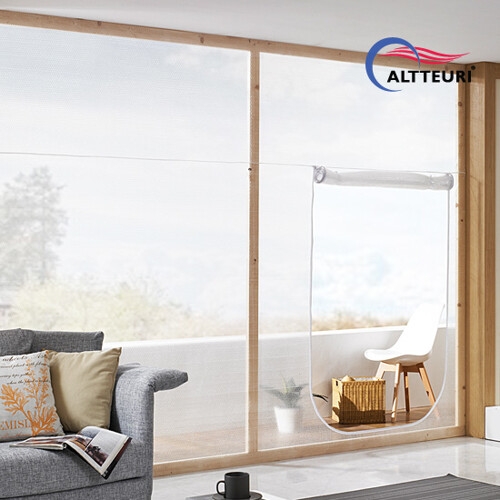 아이디인더스트리  알뜨리 에어캡 방풍비닐 창문 베란다용 화이트지퍼