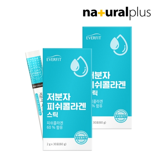 내츄럴플러스 에버핏 저분자 피쉬콜라겐 30포