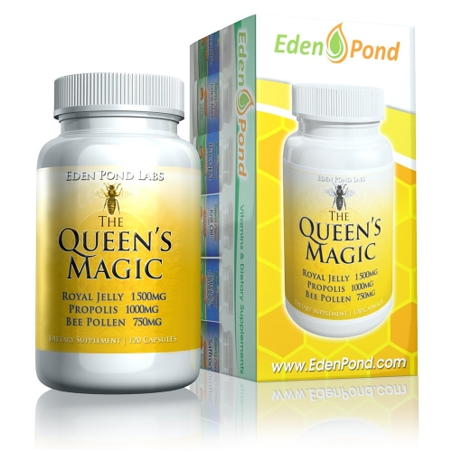 Eden Pond 로얄젤리 프로폴리스 벌화분 영양제 120정