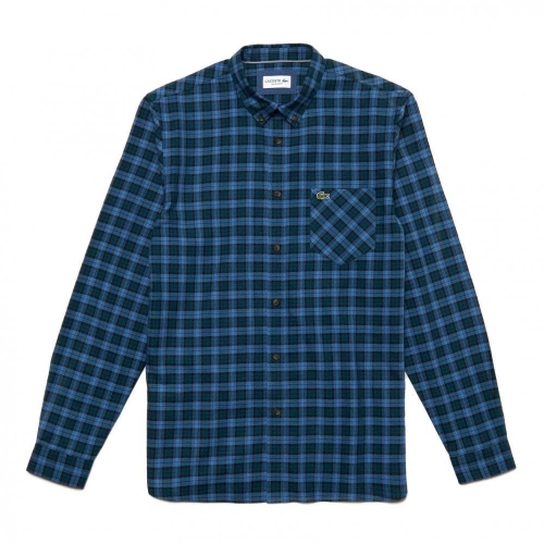 라코스테 셔츠 코튼 레귤러 핏 체크 남방_CH0062-1RT