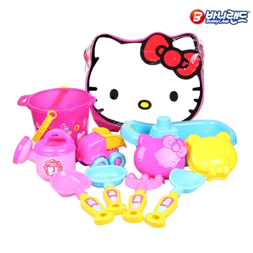 헬로키티 가방 모래 놀이