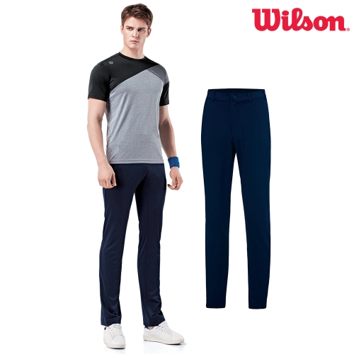 윌슨  남성 스판 베이직바지 골프바지 1409 D네이비