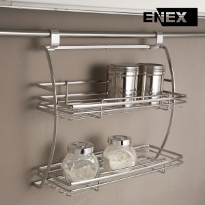 에넥스  주방 행거용 2단 선반 싱크대선반 악세사리