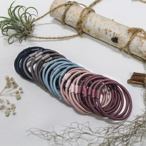 고무뱅크 머리 고무줄 30개 세트 (꼬리빗 + 폴리백)