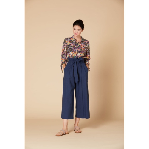 데리 패턴 블라우스 DWAS3BL004-300