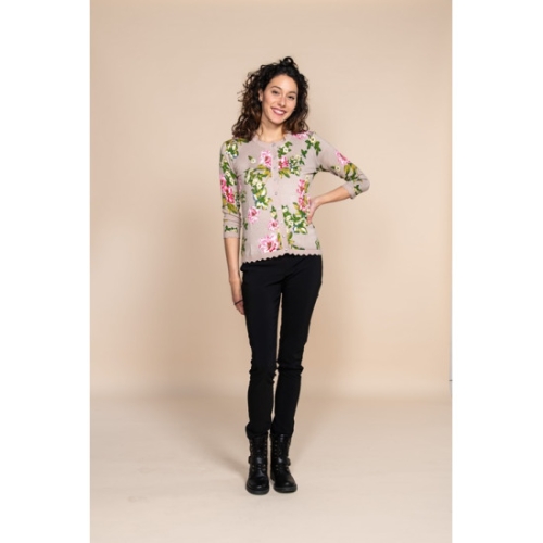 데리 패턴 가디건 DWAS3CG007-100