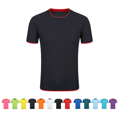 필골드 쿨론 패브릭 이중 반팔 라운드 티셔츠 RGHS4023 단체복 자수 나염인쇄