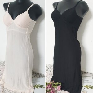 더블린 여성 인견 몰드 브라런닝 롱 슬립원피스