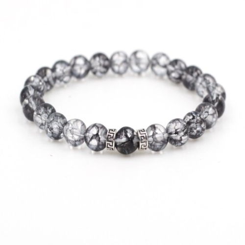 텐바이텐  에르모사 젬스톤 G041_블랙버스트플라워8mm+실버925 염주 불교