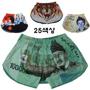 SCMP001순면 국산 만화돈화투용호랑이국기트렁크팬티