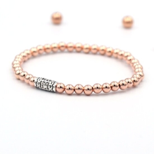 텐바이텐  에르모사젬스톤 G092 재원곤곤 로즈골드 볼 염주 불교염주 패션염주 실버염주 천연석팔찌 은 팔