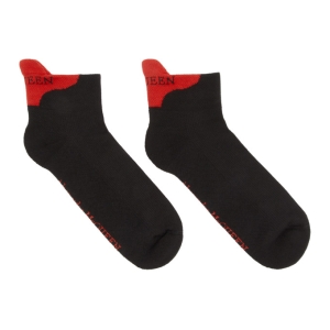  알렉산더맥퀸 Black and Red Signature Ankle Socks
