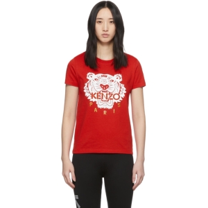  겐조 Red Limited Edition Chinese New Year Classic Tiger T-Shirt