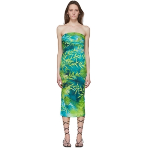  베르사체 Green Jungle Print Dress