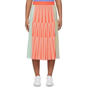  겐조 Multicolor Stripe Ribbed Skirt