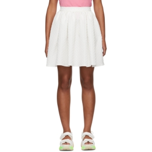  MSGM White Pleated Miniskirt