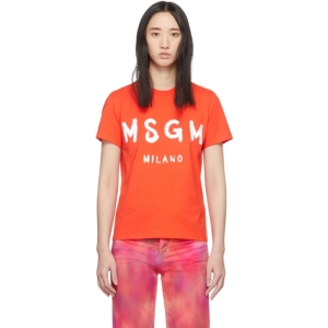  Orange MSGM Milano T-Shirt