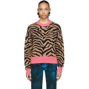  MSGM Beige Tiger Sweater