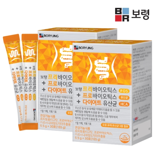 보령컨슈머 보령 프리바이오틱스 + 프로바이오틱스 + 다이어트 유산균 5.5g 30포