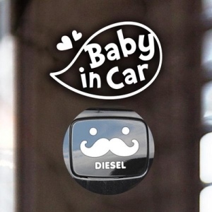 제제데코  말풍선 반사+주유구수염 디젤W