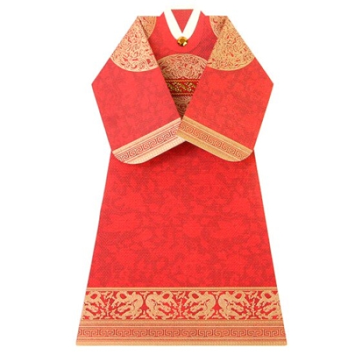 솜씨카드  왕복 한복카드