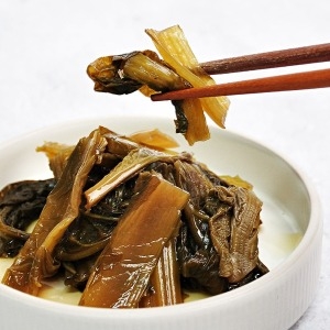 상하식품  1 1 장아찌 밥도둑 여수 돌산갓 절임 300g x 2개