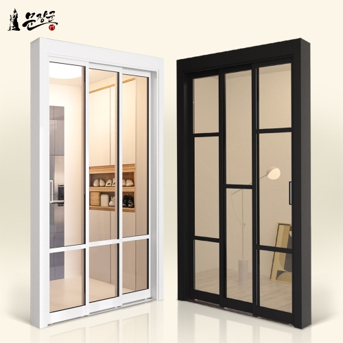 문장군 프리미엄 3연동 오픈형 중문 (ㅡ자)