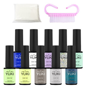 유키 젤네일 내맘10종+젤와이퍼+더스트브러쉬세트