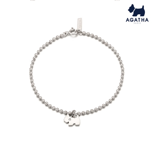 아가타 아가타  AGATHA  BALL & BALL 1974 실버 볼체인 팔찌_2421875S-136-TU