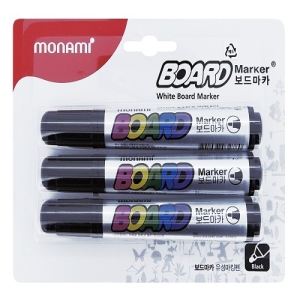 롯데마트 초이스엘 모나미 보드마카 흑색 3입