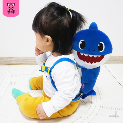 핑크퐁 위존 아빠상어 어부바 인형배낭 WP-B75