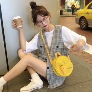 키토스 하이 원형 에코백 데일리 크로스백 캐주얼가방_ 2243233