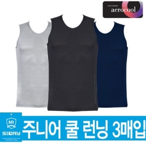 제이투와이  KC인증 에어로쿨 주니어런닝3매