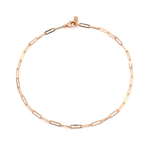 비앤비골드  14K 발찌 심플 클립체인 발찌 JNA23107