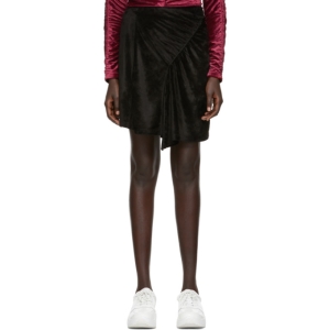  겐조 Black Limited Edition Holiday Velvet Frilled Skirt