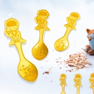 피골드  순금 돌 백일 기념 선물 금수저 3.75g 24k 99.9% 금 수저