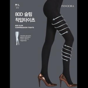 판도라 80데니아 슬림 착압타이츠1매 TS3021
