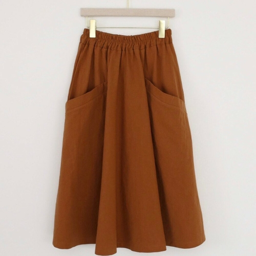 아이우먼 린넨마플레어스커트 EM9726M005 빅사이즈 사이즈에서 자유로운 그녀~