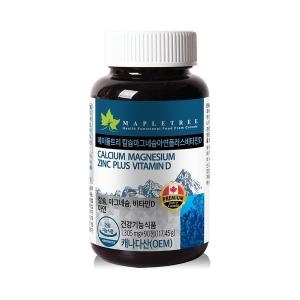  메이플트리 칼슘 마그네슘 아연 플러스 비타민D 1305mg 90정 [1개]