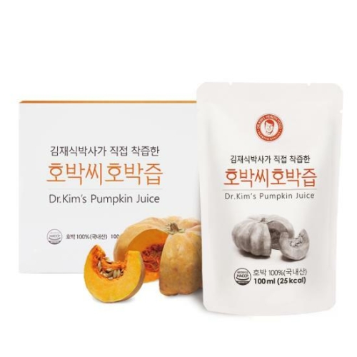 경북대학교포도마을 김재식박사가 직접 착즙한 호박씨호박즙 100ml 30포