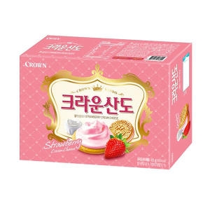 크라운제과  산도 딸기크림치즈 323g