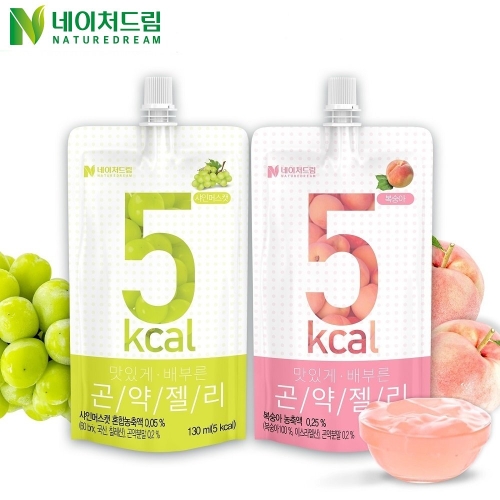 케이지앤에프 네이처드림 맛있게 배부른 곤약젤리 풋사과맛 150g
