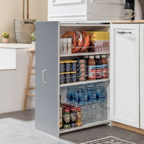 우아미가구 다루 주방 틈새 수납장 200