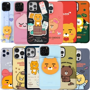 필코인터내셔널  카카오프렌즈 꽃망울 투명 젤리 케이스