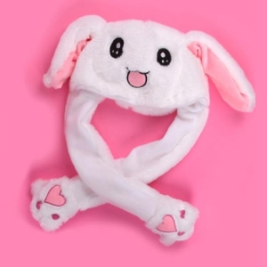 디자인에버 보리보리 아트박스 poom  움직이는 토끼모자 귀모자