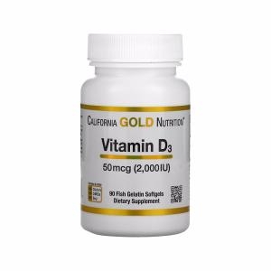 캘리포니아골드뉴트리션 비타민 D3 50mcg (2000IU) 90캡슐