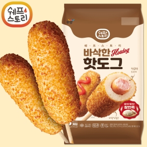 우양냉동식품  바삭한 크리스피 핫도그 80g [10개]